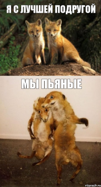 я с лучшей подругой мы пьяные