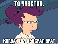 То чувство, когда тебя обосрал брат