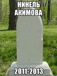 Нинель Акимова 2011-2013