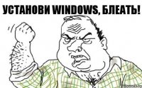 Установи Windows, блеать!