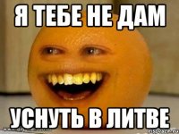 я тебе не дам уснуть в Литве