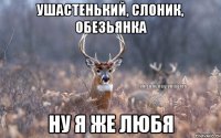 Ушастенький, слоник, Обезьянка Ну я же любя