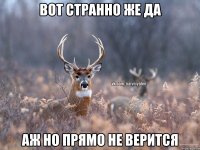 вот странно же да аж но прямо не верится