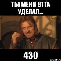 Ты меня епта уделал... 430