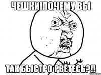 чешки!почему вы так быстро рвётесь?!!