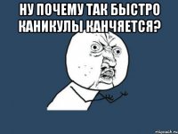 Ну почему так быстро каникулы канчяется? 