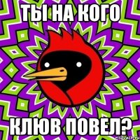 ты на кого клюв повел?