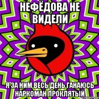 нефёдова не видели я за ним весь день ганаюсь наркоман проклятый