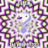 Серёж Ты упорот???