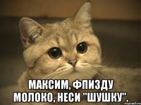  Максим, фпизду молоко, неси "Шушку".