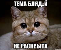 ТЕМА БЛЯД..Й НЕ РАСКРЫТА