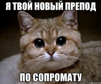 я твой новый препод ПО СОПРОМАТУ