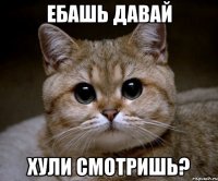 Ебашь давай ХУЛИ СМОТРИШЬ?