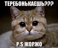 ТЕРЕБОНЬКАЕШЬ??? p.s ЖоРжо