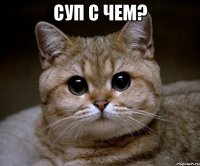 суп с чем? 