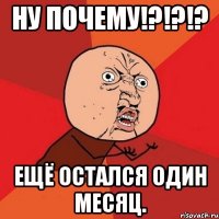 Ну почему!?!?!? Ещё остался один месяц.