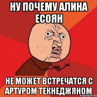 Ну почему Алина Есоян Не может встречатся с Артуром Текнеджяном