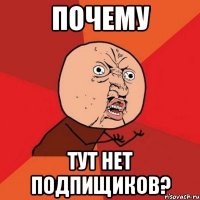 Почему Тут нет подпищиков?