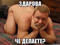 Здарова че делаете?