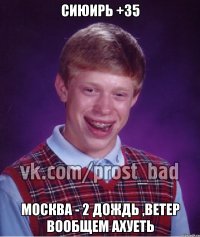 сиюирь +35 москва - 2 дождь ,ветер вообщем ахуеть