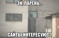 Эй, парень... Сайты интересуют?