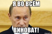 я во всём виноват!