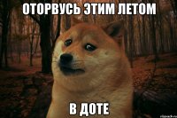 оторвусь этим летом в доте