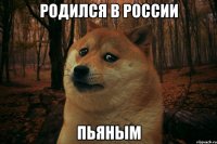 Родился в России Пьяным