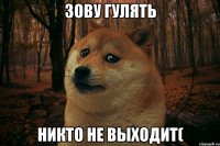 зову гулять никто не выходит(