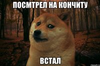 посмтрел на кончиту встал