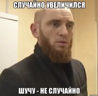 Случайно увеличился Шучу - не случайно