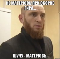 Не матерюсь при сборке гира... Шучу - матерюсь.