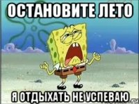 Остановите лето Я отдыхать не успеваю