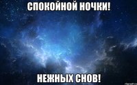 спокойной ночки! нежных снов!