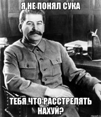 Я не понял сука тебя что расстрелять нахуй?