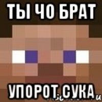 ты чо брат упорот сука