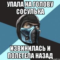 упала на голову сосулька извинилась и полетела назад