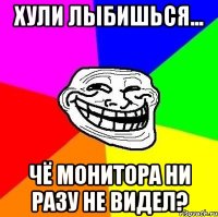 Хули лыбишься... чё монитора ни разу не видел?