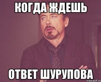 когда ждешь ответ шурупова