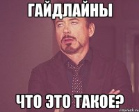 Гайдлайны Что это такое?