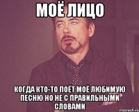 моё лицо когда кто-то поёт моё любимую песню но не с правильными словами