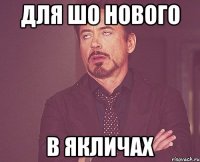 Для шо нового В якличах