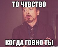 То чувство когда говно ты