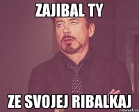 Zajibal ty ze svojej ribalkaj