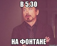 в 5.30 на фонтане