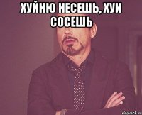 Хуйню несешь, хуи сосешь 