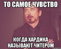 ТО САМОЕ ЧУВСТВО КОГДА ХАРДИКА НАЗЫВАЮТ ЧИТЕРОМ