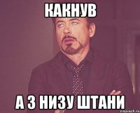 какнув а з низу штани