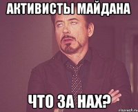 Активисты майдана Что за нах?