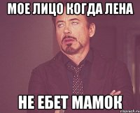 Мое лицо когда лена не ебет мамок